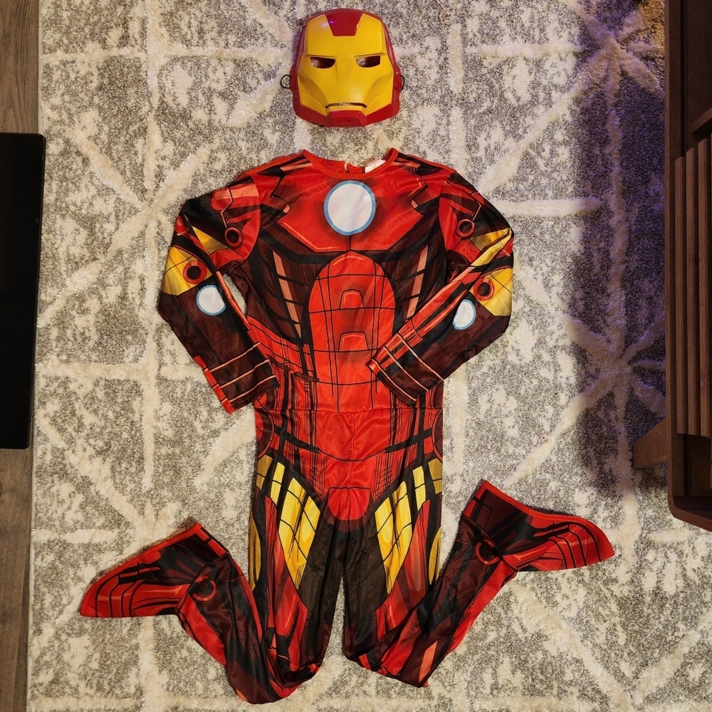 Rubie's Marvel Avengers Iron Man Costume Halloween Cosplay Youth Large YL EUC